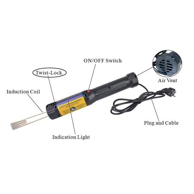 KIA-1100kW加上手持式迷你感应加热器